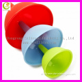 High quality factory wholesaler food grade classic different size silicone foldable funnel
